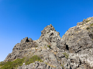 Le Morne Brabant Mountain, UNESCO World Heritage Site basaltic mountain with a summit of 556 metres, Mauritius