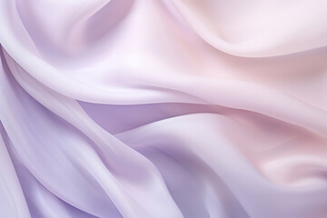 Naklejka premium Abstract white and pink textile transparent fabric. Soft light background