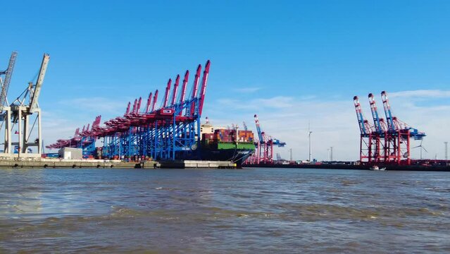 Hamburg Container Harbor, Germany