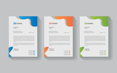 Vector School Hospital Medical New Simple Unique Minimalist Elegant Corporate Letterhead Template. 