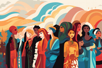 People from different cultures, backgrounds, and ages