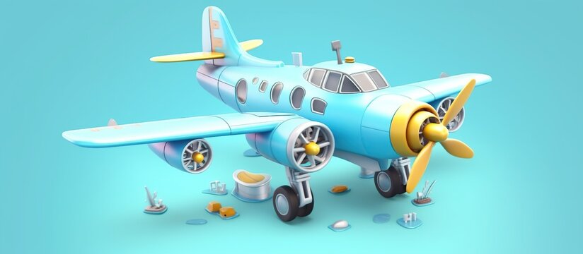 cute cartoon airplane