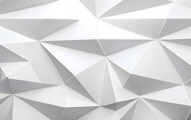 Modern and sophisticated seamless white geometric pattern with 3d effect, perfect for diverse design projects