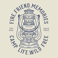 Memories Camp Life  Vector T-Shirt Design