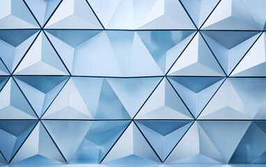 Abstract Polygonal Background: Cool Blue Geometric Shapes