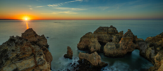 Ponta da piedade at sunrise, Algarve Portugal