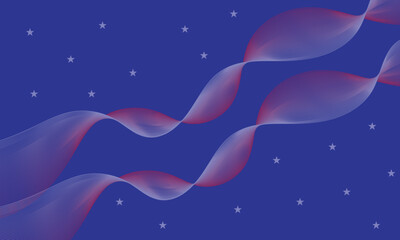 Dark abstract background design. Shiny moving lines design element. Modern blue gradient flowing wave lines. . Vector illustration