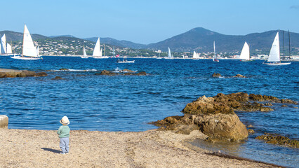 R&eacute;gates de voiliers lors des "Voiles de Saint Tropez"