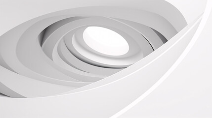 Fototapeta premium Soft gray digital texture adorns the circular, corporate structure, presenting a minimalist yet dynamic design..