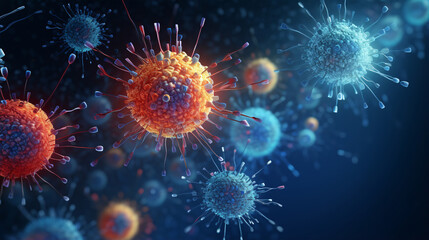 In the realm of nanotechnology, observe the intricacies of biological mutation and viral particles..