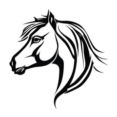 Creative horse logo icon symbol vector