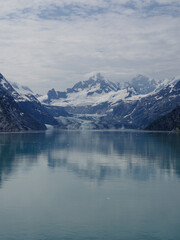 Fototapeta premium Landscape of Mountain, Glacier and Clouds