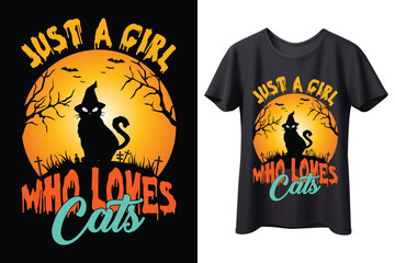 Halloween  t shirt design, cat best t shirt design.