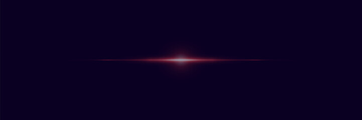 Abstract bright laser beam. Vector illustration. The effect of glare and a ray of light on a black background.	
