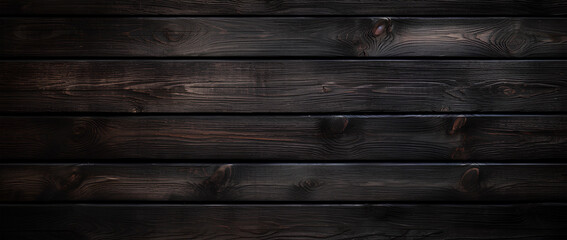 Dark brown wooden plank background, wallpaper. Old grunge dark textured wooden background,The surface of the old brown wood texture, top view brown pine wood paneling.  - obrazy, fototapety, plakaty