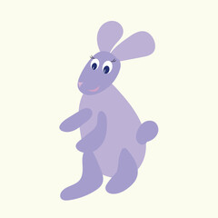 Rabbit. Winter, Christmas, New Year, Easter, spring. vector.