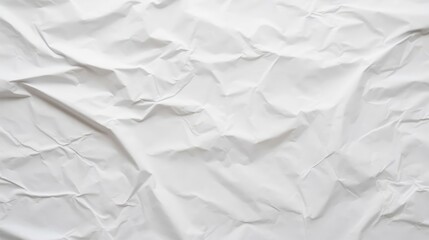 Obraz premium Blank white crumpled and creased paper poster texture background 