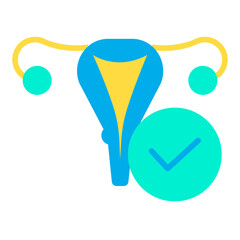 Flat Menstruation Care icon