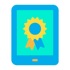 Flat Mobile certification icon