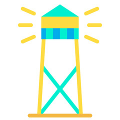Flat Watchtower icon