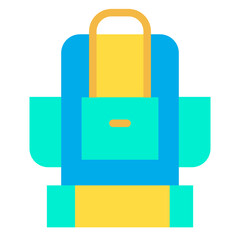 Flat Office Bag icon