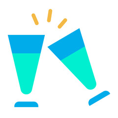 Flat Champagne icon