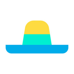 Flat Worker Hat icon