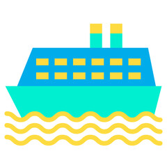 Flat Ship icon