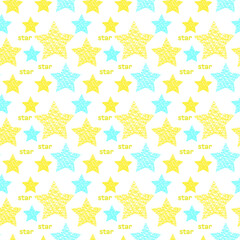 Seamless holiday pattern with stars, set, print for wallpaper, gift, New Year's packaging, birthday, fabric, wallpaper, bed linen, clothing, t-shirts, Christmas, New Year, holiday, decoration