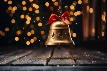 Christmas decoration golden bell