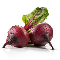 Beets on White Background