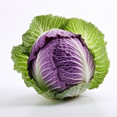 Obraz premium Cabbage on White Background