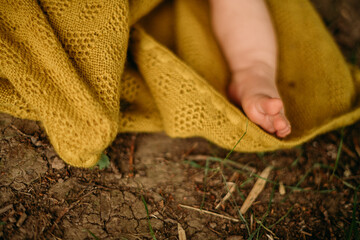 Babyfuss in der Natur