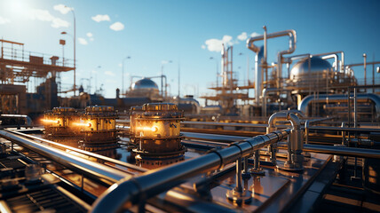 energy industrial machine for petroleum gas production