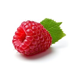 Raspberry on White Background