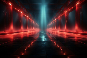 Backdrop With Illumination Of Red Spotlights For Flyers realistic image ultra hd high design	