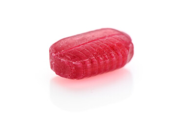 delicious candies on a white table