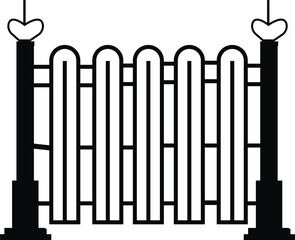Gate Entrance Tool Collection Icons Set Vector. Garage And Parking Barrier Security Equipment, Metallic