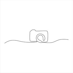 Obraz premium continuous line art from camera