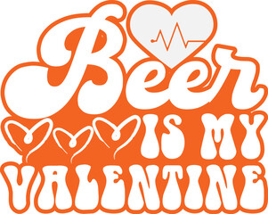 Valentine Day Retro Design