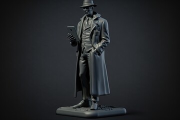 Fototapeta premium Fashion mannequin wearing a hat and coat