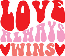 Valentine Day Retro Design