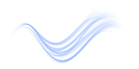 Luminous blue lines of speed. Light glowing effect . Abstract motion lines.