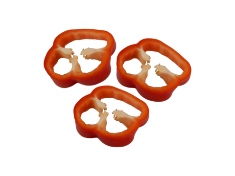 Slice Capsicum Red Color Best Capsicum For You