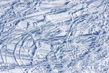 Naklejka premium snow on the road