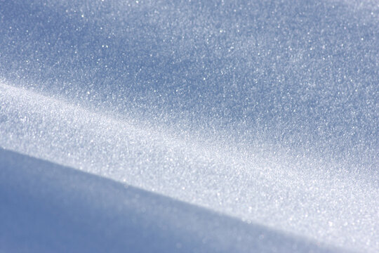 snow chrystals on the ground