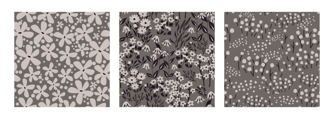 Seamless floral patterns - 659161535