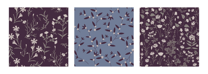 Seamless floral patterns - 659161537