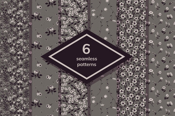 Seamless floral patterns - 659161559