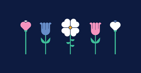 fork and spoon with flower